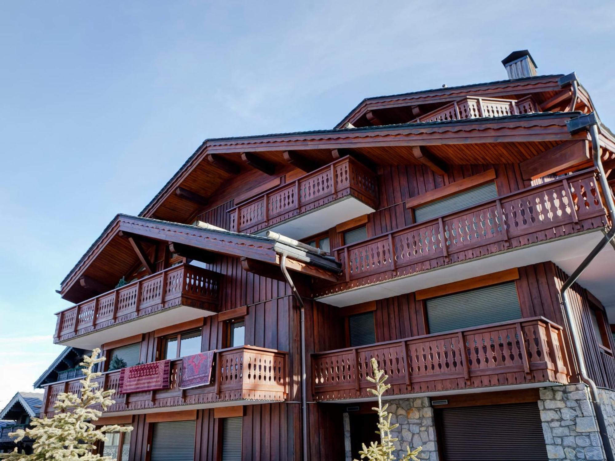 Appartement De Standing Au Centre De Courchevel 1850, En Bord De Piste Et Avec Terrasse - Fr-1-514-35 Dış mekan fotoğraf